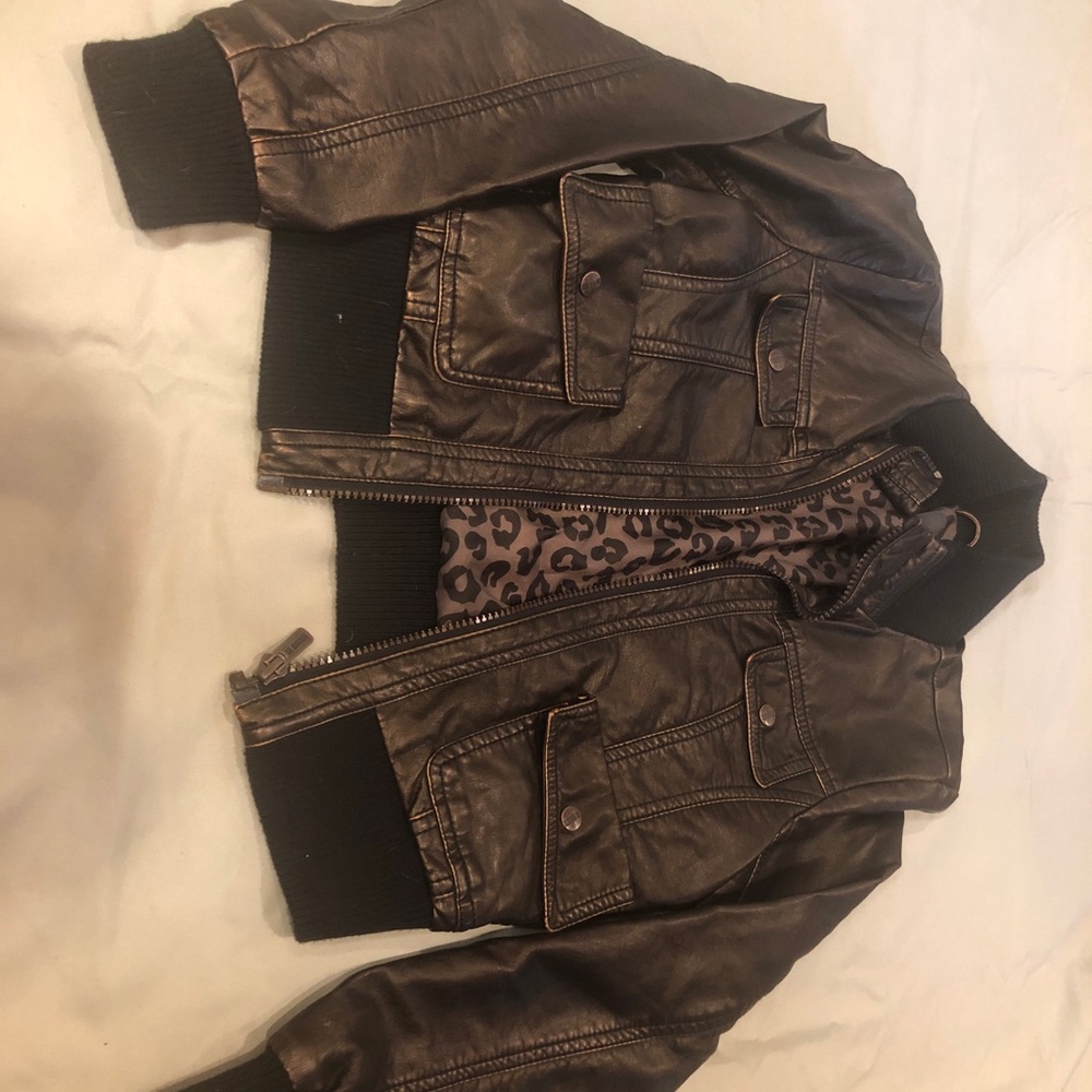 Girls leather jacket